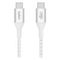Кабель Belkin Boost Charge Braided USB-C - USB-C 1 м 240W (CAB015BT1MWH) белый