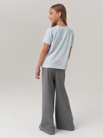 Джемпер для девочки с коротким рукавом AT1083 голубой