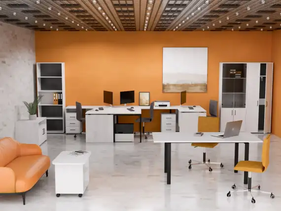 Офисная мебель Континент-Pro ясень анкор