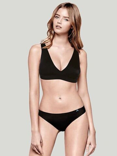 Бюстгальтер с мягкими двухслойными чашками без косточек (Размер: 4B) (Цвет: черный)