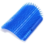Щетка для вычесывания шерсти угловая «Счастливый хвост!», цвет синий, 12,4*8см (коробка)