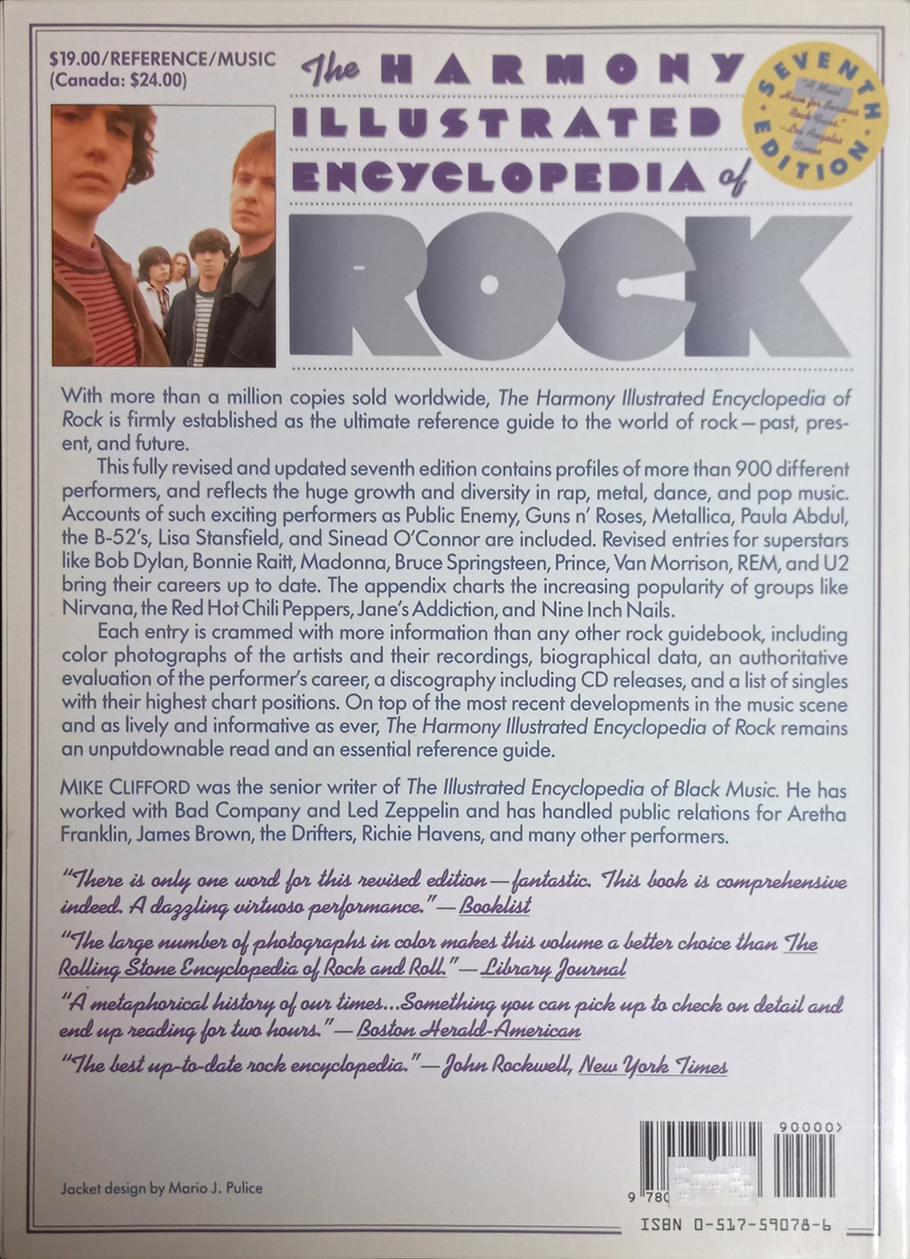 The Harmony Illustrated Encyclopedia of Rock: 7th Edition / Mike Clifford