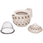 Чайник заварочный керамический 350мл с ситом «Цветочная фантазия»