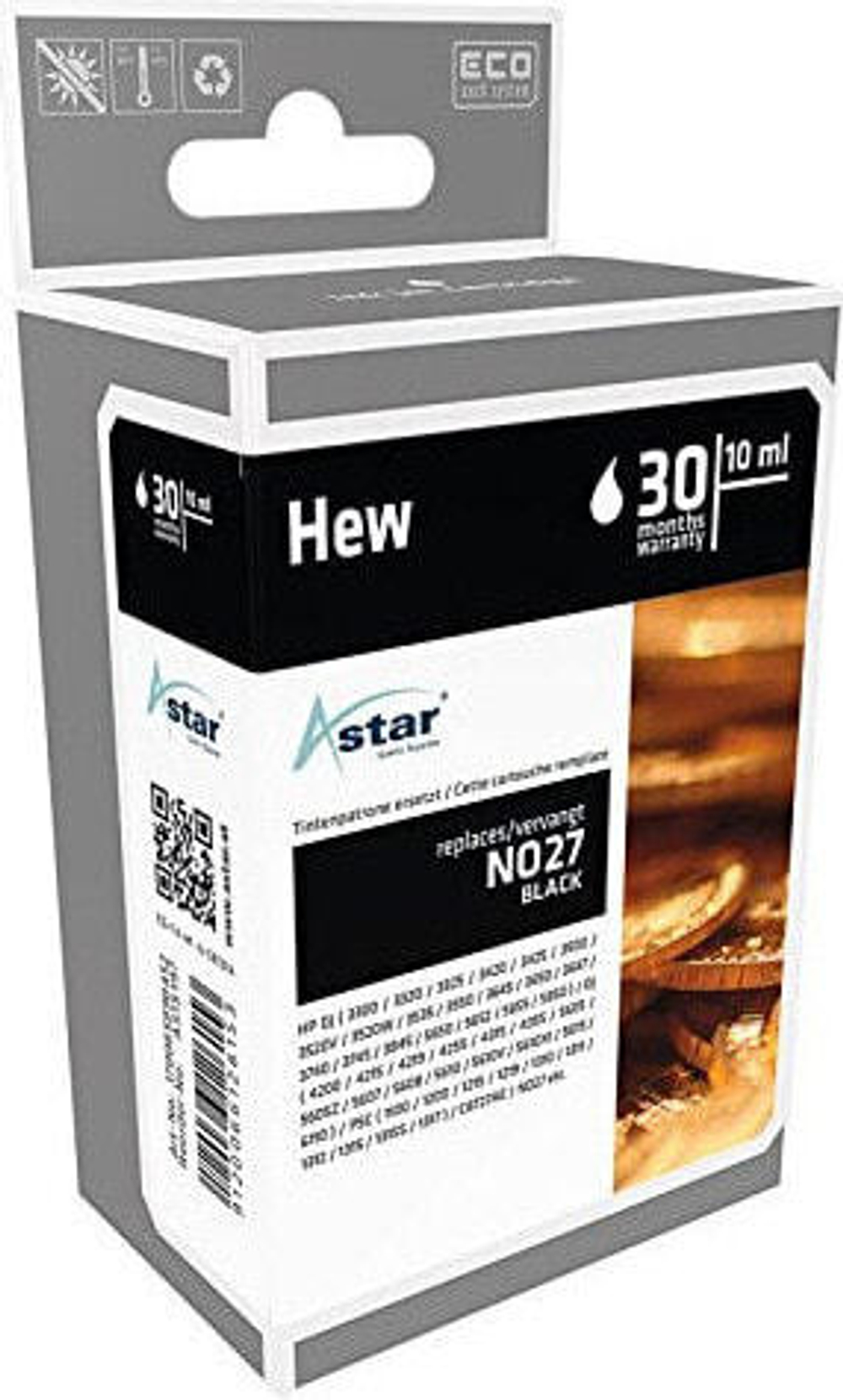 Картридж струйный черный 1 шт Astar AS15197