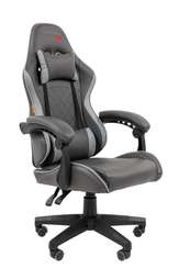 Офисное кресло Chairman CH28 экокожа, черно-серый