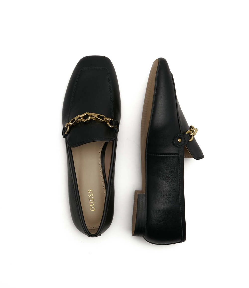 Кожаные мокасины. Guess - черный(FL6MRT LEA14)