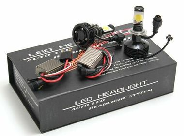 Лампы светодиодные CREE H4 42W (2шт с блоками) KING