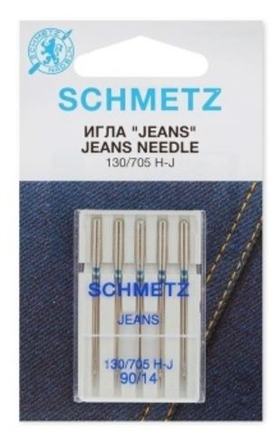 Иглы 28 Schmetz для джинсы 130/705 Н-J №90 5 шт