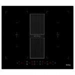 Индукционная варочная панель с интегрированной вытяжкой Korting HIBH 68980 NB фото 