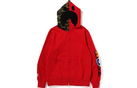 Худи A BATHING APE Detachable Shark Full Zip Hoodie, 1H80-115-013