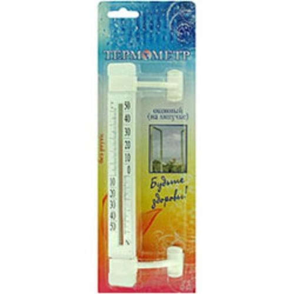 ТЕРМОМЕТР ОКОННЫЙ УЛИЧНЫЙ ПРЕСТИЖ НА ЛИПУЧКЕ БЛИСТЕР