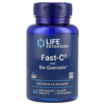 Life Extension, Fast-C с фитосомами биокверцетина, 60 вегетарианских таблеток