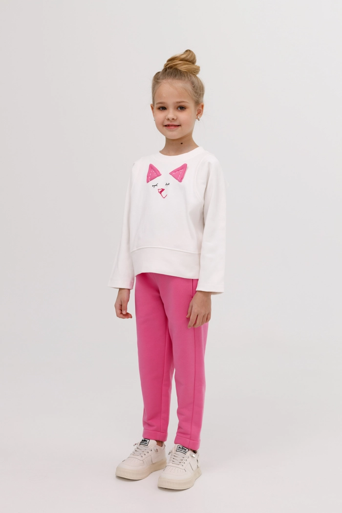 СВИТШОТ ДЕТСКИЙ САЙЛИ МОЛОЧНЫЙ