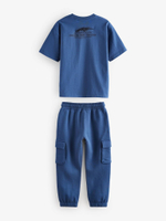 Футболка и джоггеры в комплекте для мальчика Next B98-996, Синий