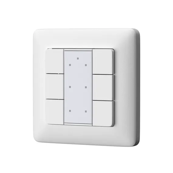 Кнопочная настенная панель 6-ти клавишная DALI Lighting control 721041