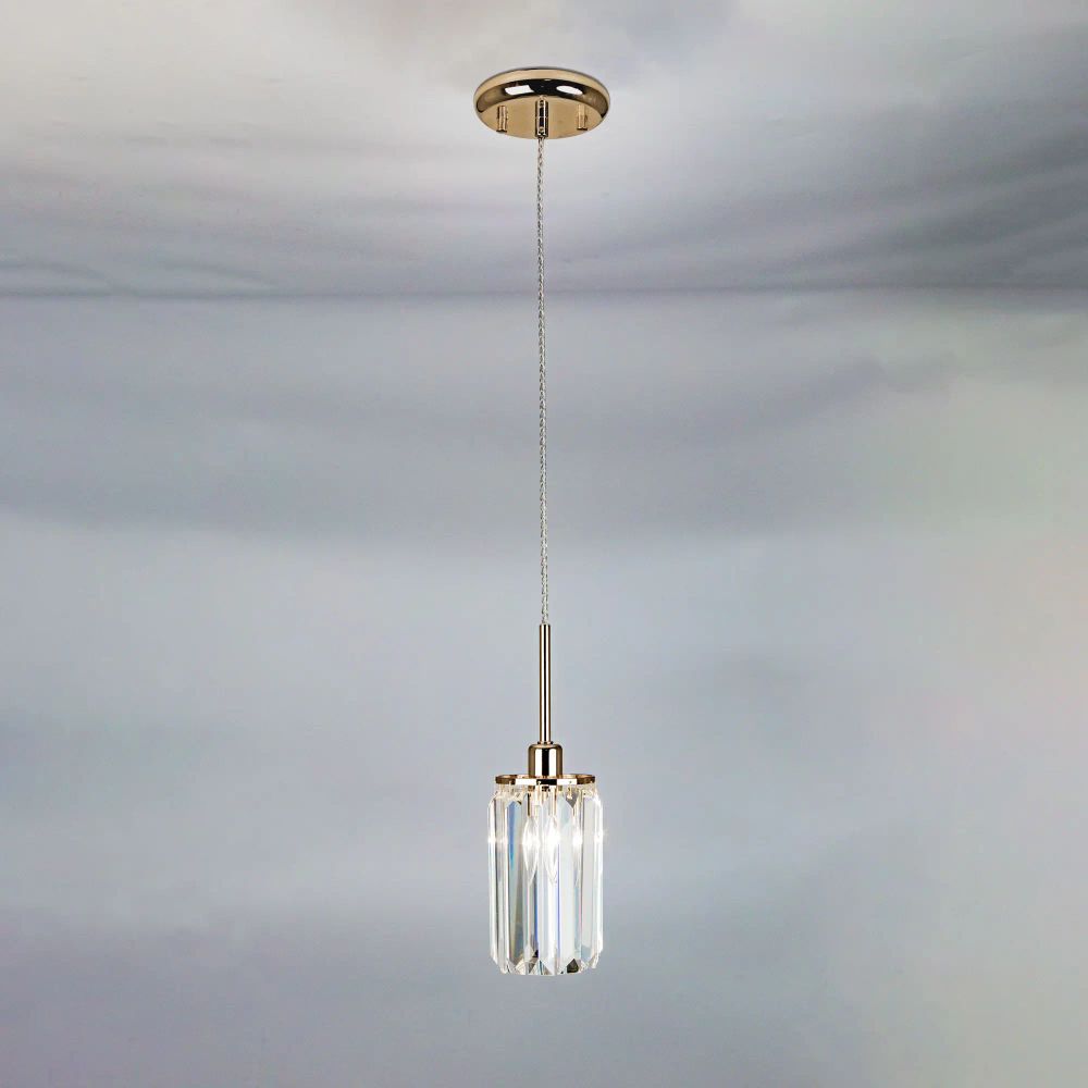 Citilux Синди CL330112 Подвесной хрустальный светильник Золото