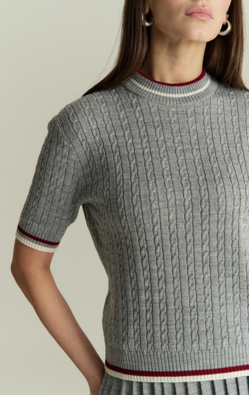 Джемпер с коротким рукавом GIA