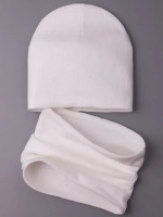 Шапка детская осенняя и снуд