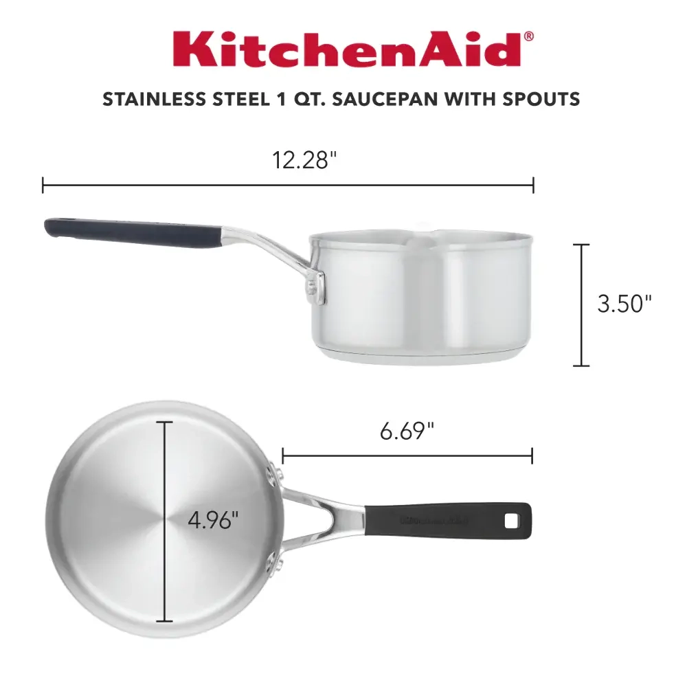 KitchenAid Стальной сотейник Classic 14 см 1 л