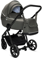 Детская коляска Noordi Fjordi V2 4 в 1 с автокреслом Terra Black и базой 1462150 Alpine Moss