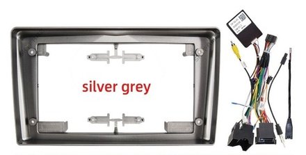 Магнитола для Opel Astra H, Antara, Corsa, Vectra, Zafira B (вниз, серебро) - Carmedia SF-9313S (кнопки и крутилки), Android 12, TS10,  CarPlay, 4G SIM-слот