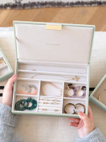 Органайзер для украшений Stackers Classic Box Lid (Blush Pink) (светло-зеленый / Sage Green)
