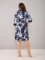 Халат Х-145/индиго-черныйдым