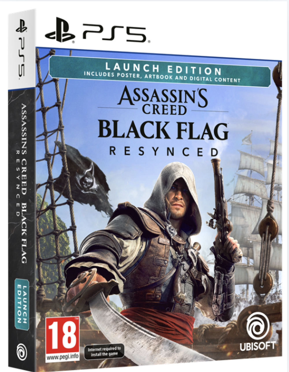 Assassin's Creed Black Flag Resynced Премьерное издание (Launch Edition) (диск для PS5, интерфейс и субтитры на русском языке)