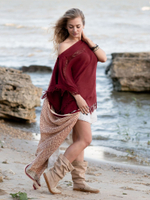 Топ-пончо Chintamani (красный)