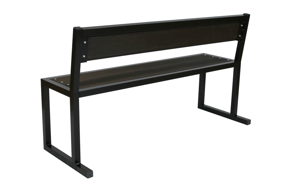 Лавочка садовая Фортуна со спинкой ДПК арт.НПА4590 1 уп