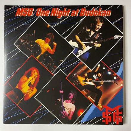 Винтажная виниловая пластинка LP The Michael Schenker Group One Night At Budokan (UK 2010) (Blue Vinyl)