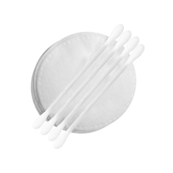 Косметический набор (200 шт.): ватные диски 3 шт., ватные палочки 3 шт. в метал. пакете