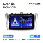 Teyes CC2 Plus 9" для Toyota Avensis 2008-2015