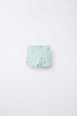 ZARA ПЛАВКИ-БОКСЕРЫ «ЦИРК», ЦВЕТ МОРСКОЙ ВОЛНЫ