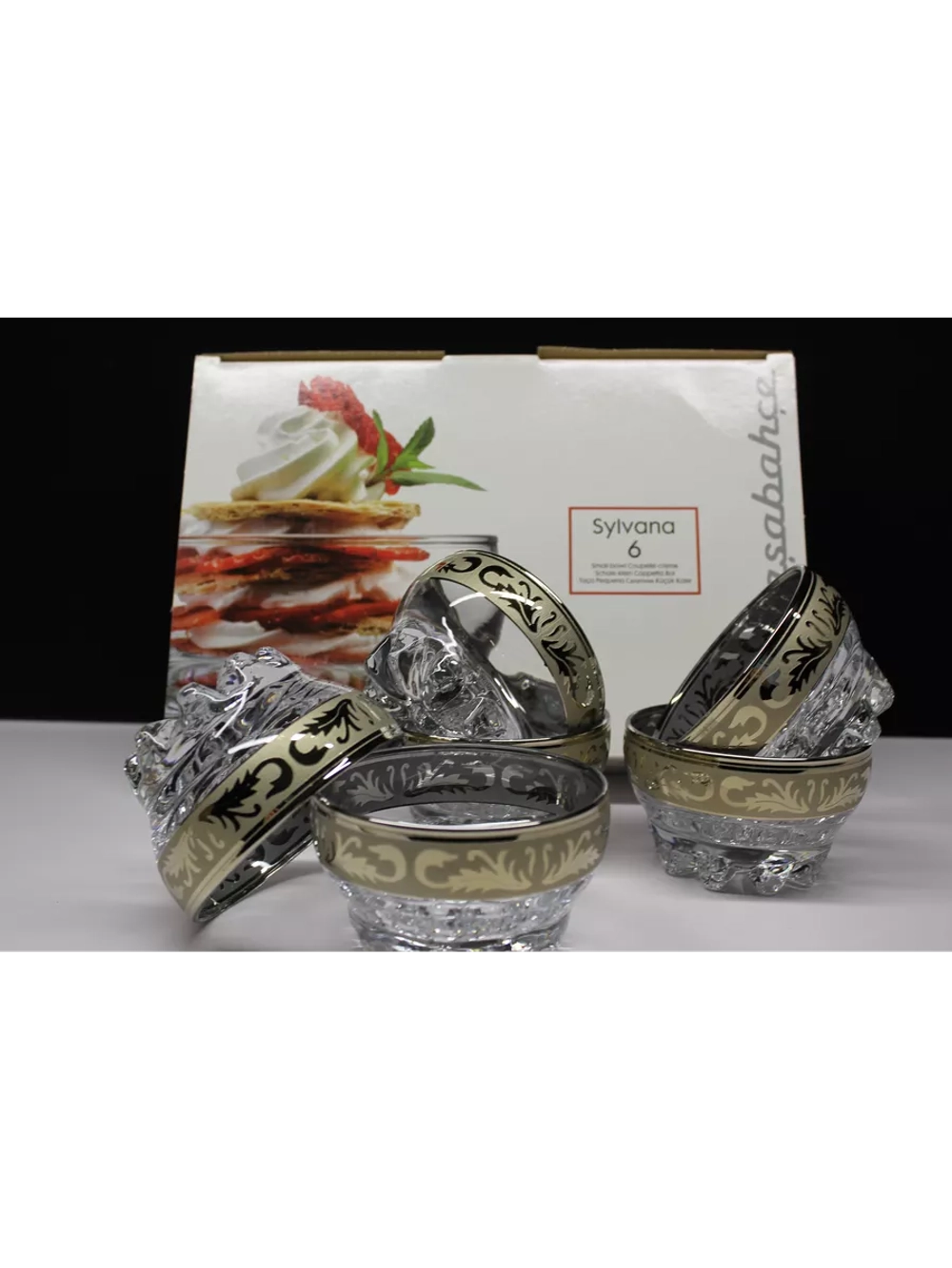 Салатник стеклянный 6 штук