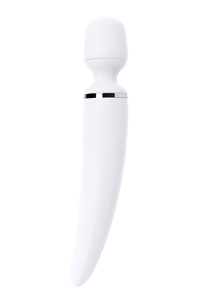Нереалистичный вибратор Satisfyer Wand-er Woman, ABS пластик, белый, 34 см
