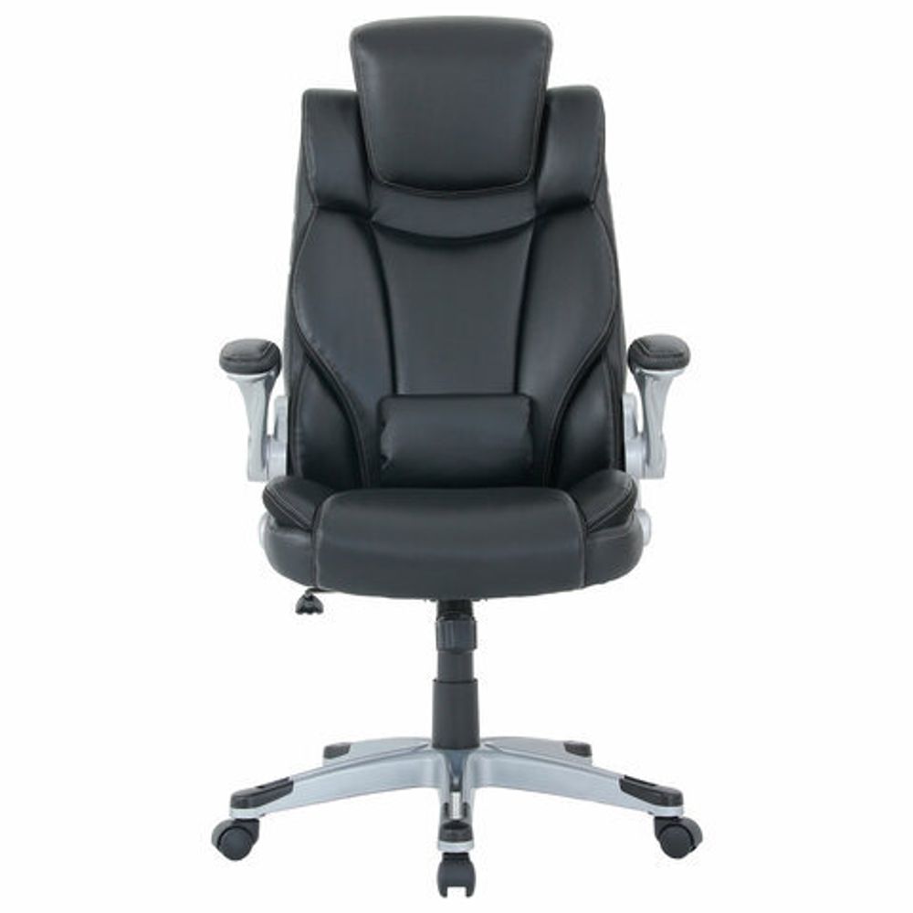 Кресло BRABIX PREMIUM "Phantom EX-553", рециклированная кожа, регулируемый подголовник, черное, 532940