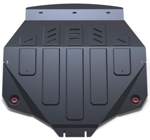 Защита картера и КПП АвтоБроня для Acura MDX III (V - 3.5) 2014-2016/Honda Pilot III (V - 3.0) 2016-2019 2018-н.в., штампованная, сталь 1.8 мм, с крепежом, 111.00101.1