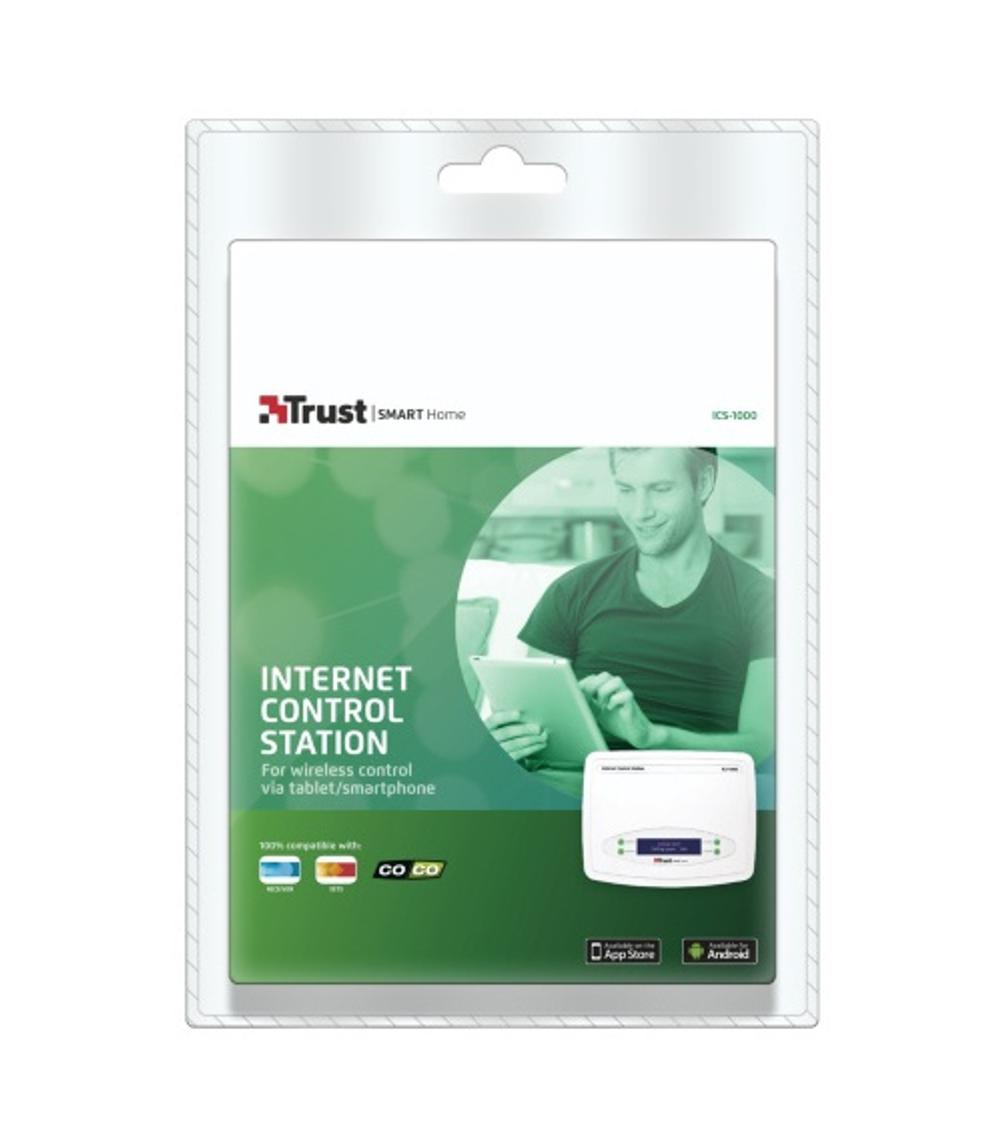 Станция управления Trust ICS-1000, для Умного дома, Wi-Fi, Ethernet, 48 устройств