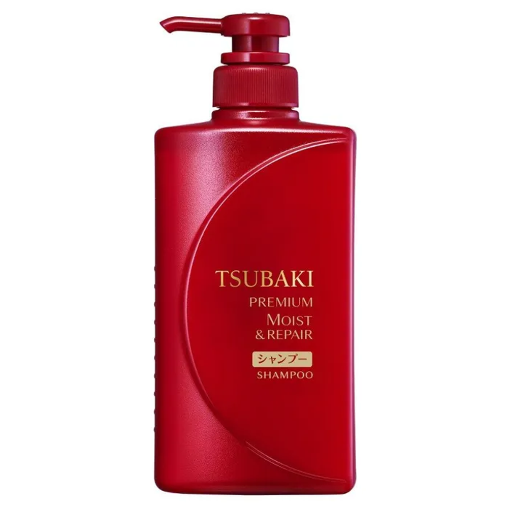 TSUBAKI PREMIUM Увлажняющий шампунь для волос, 490 мл
