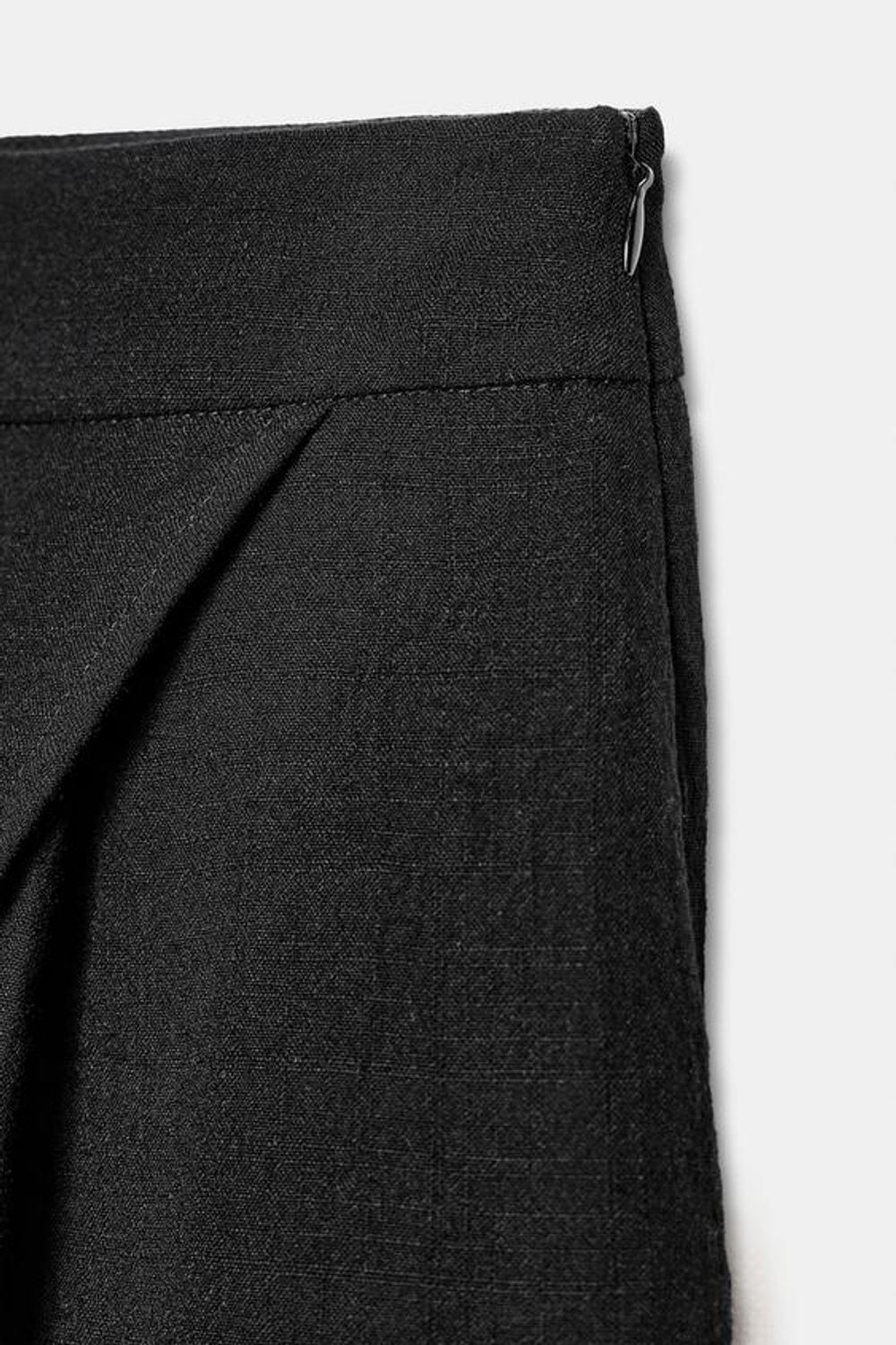 ZARA ШИРОКИЕ БРЮКИ-ПАРЕО, ЧЕРНЫЙ