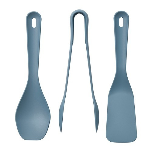 УППФИЛЛД UPPFYLLD Кухонные принадлежности 3 шт, сине-серые