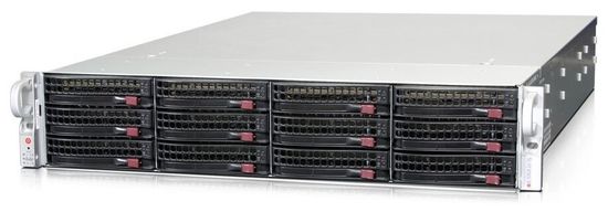 Сервер Supermicro SuperStorage 5028R-E1CR12L без процессора/без ОЗУ/без накопителей/количество отсеков 3.5" hot swap: 12/1 x 920 Вт/LAN 1 Гбит/c