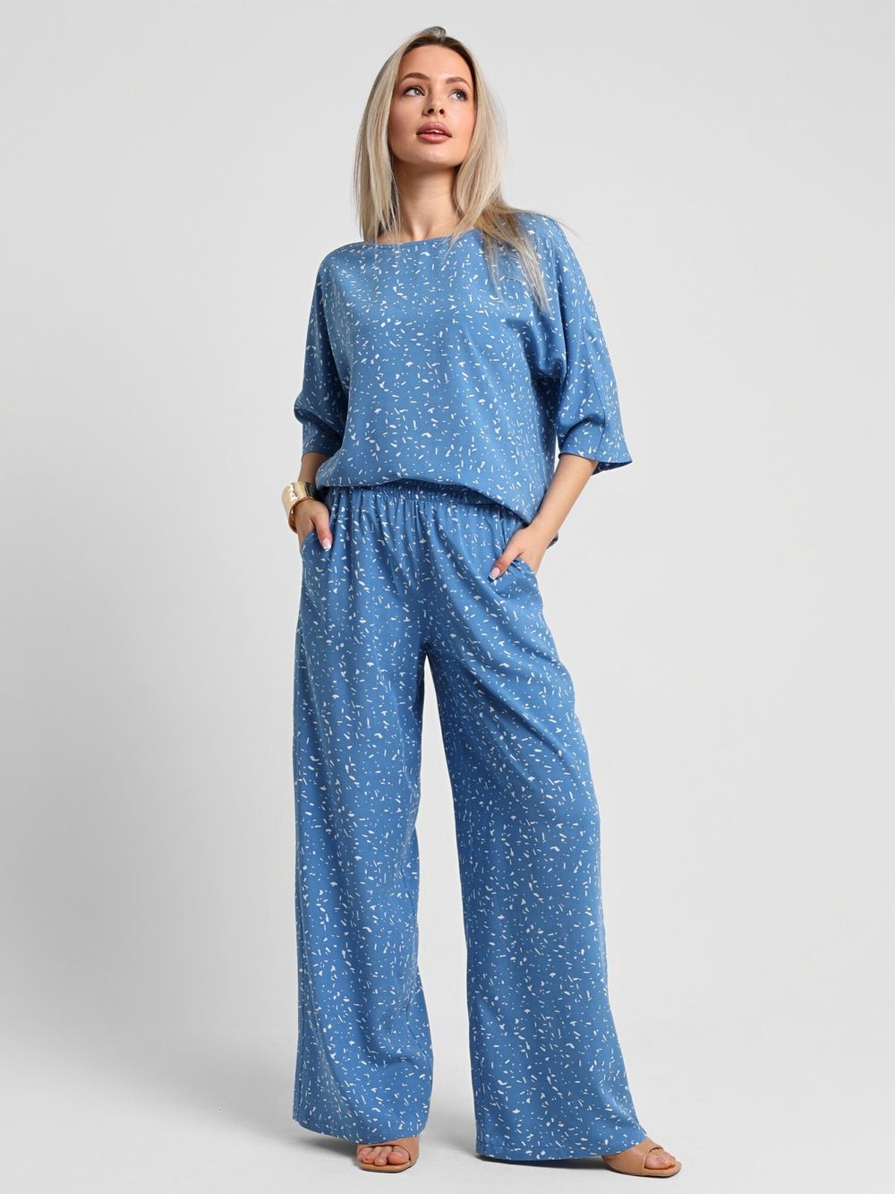 Блузка Долина-3 Виотекс ИНДИГО