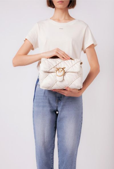 MINI LOVE BAG PUFF RUFFLE – white