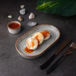 Блюдо овальное 24*13,8 см h2,8 см Evolution Mont Blanc P.L. Proff Cuisine [4]