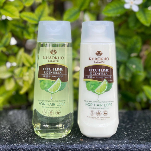Кондиционер для волос Кафрский лайм и Центелла Leech Lime & Centella Herbal Conditioner Khaokho Thalaypu