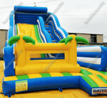 Большой надувной батут-горка "Волна - 2" 10*5*8 м