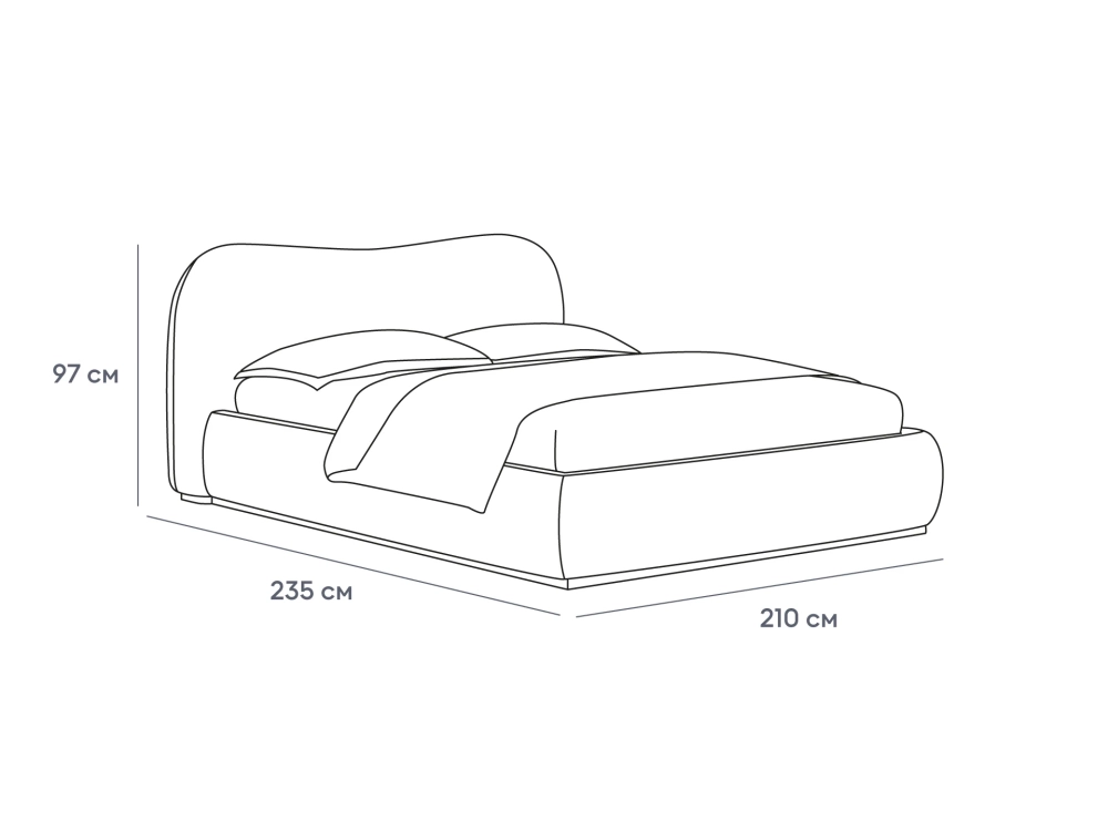 Кровать Patti без подъемного механизма