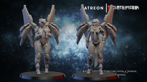 Astra Militarum Elysian Drop Troops Элизианская девушка штурмовик №2 миниатюра для dnd, днд, pathfinder, фентези, Настольная игра, НРИ, Варгейм, РПГ